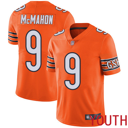 Chicago Bears Limited Orange Youth Jim McMahon Alternate Jersey NFL Football #9 Vapor Untouchable
